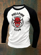 Men's Monster Demon Art Raglan Long-Sleeve T-Shirt
