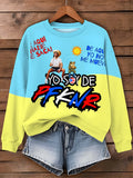 Puerto Rico Singer Booricua Decorate Printed Sweatshirt