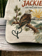 Retro Jackie Fly Strong, Hope Takes Wing Again Print Baseball Cap