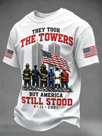 Men's 9.11 Never Forget Printing  T-Shirts