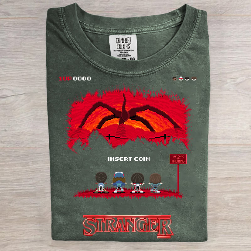 Hawkins Indiana National Park Upside Down 80s Horror Art Print T-Shirt