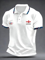 Men's Football Print Polo Shirt