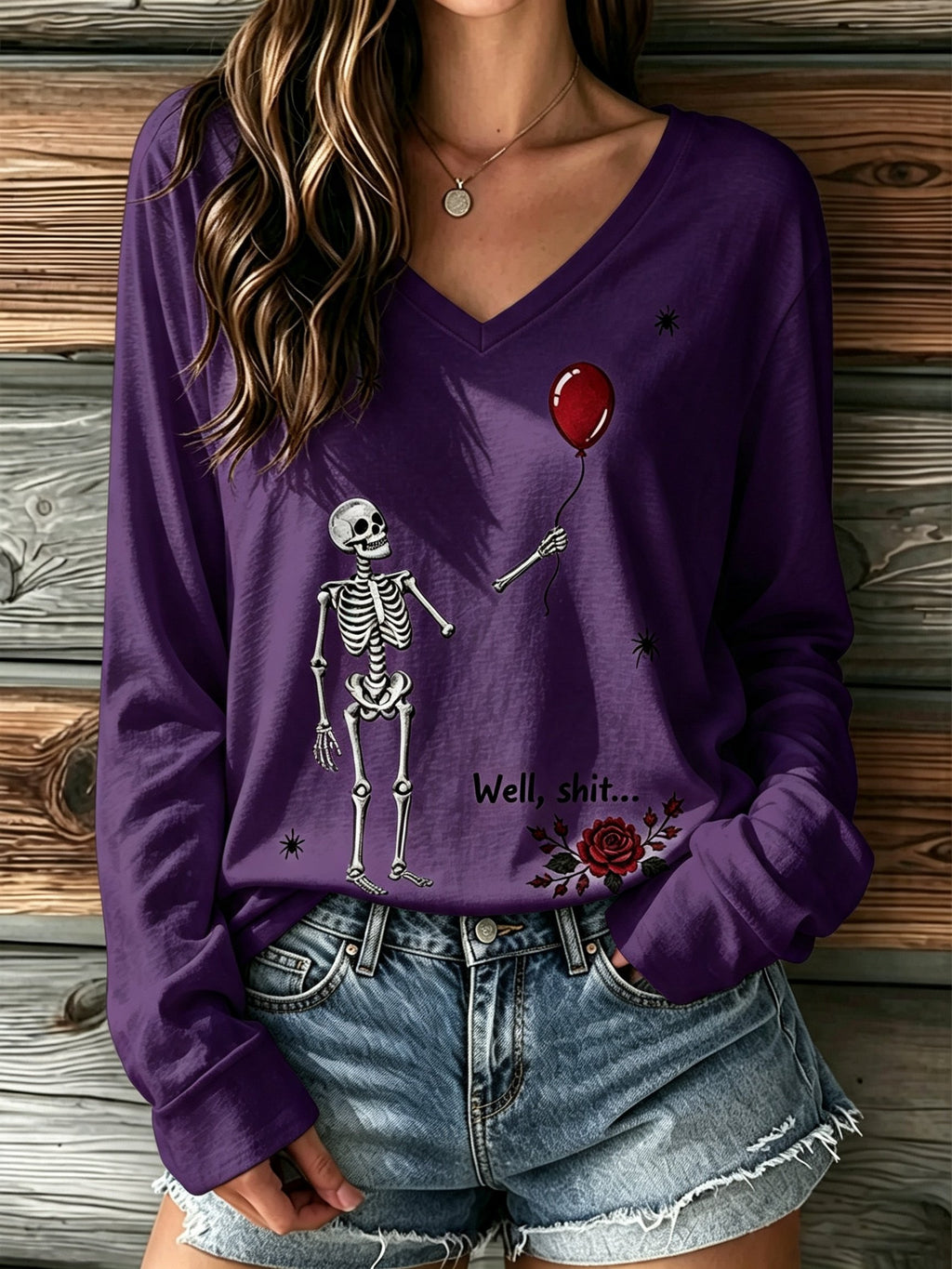 Women's Retro Halloween Print T-Shirt
