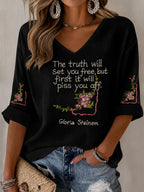 Women's Legacy + Quote Printed T-shirt