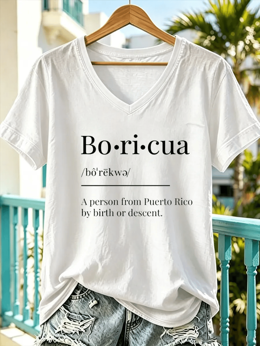 Women's Puerto Rico Pride Art Printed T-shirt