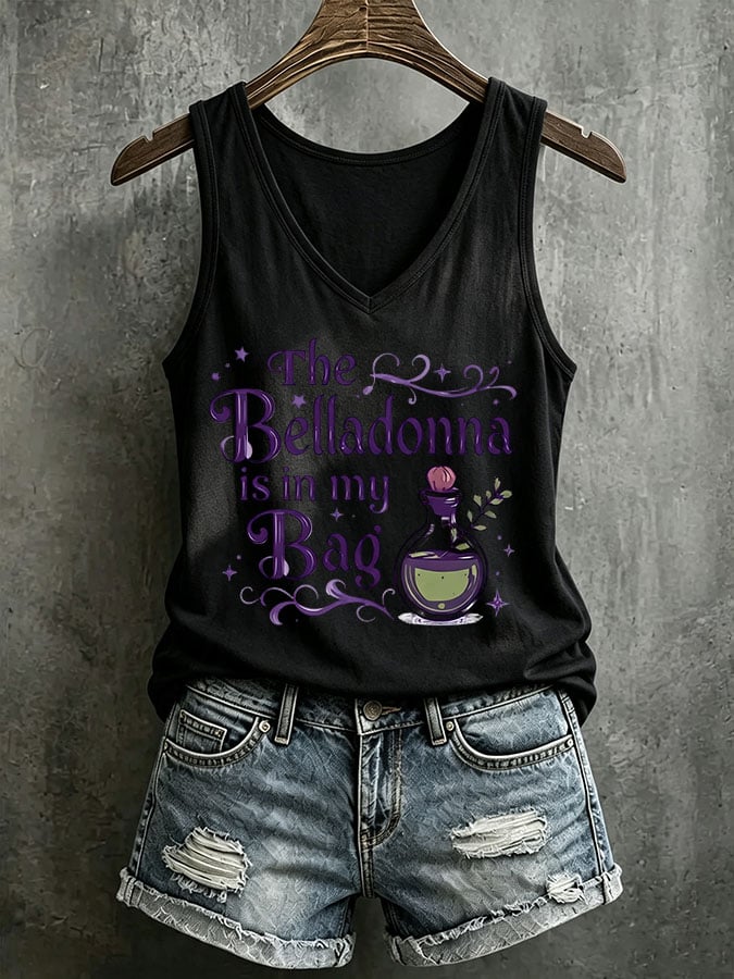 Women's The Belladonna Is In My Bag Printed Tank Top
