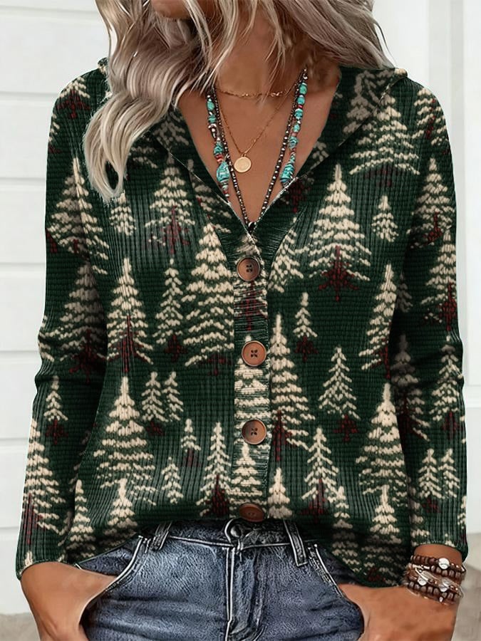 Women's Casual Christmas Print Sweater