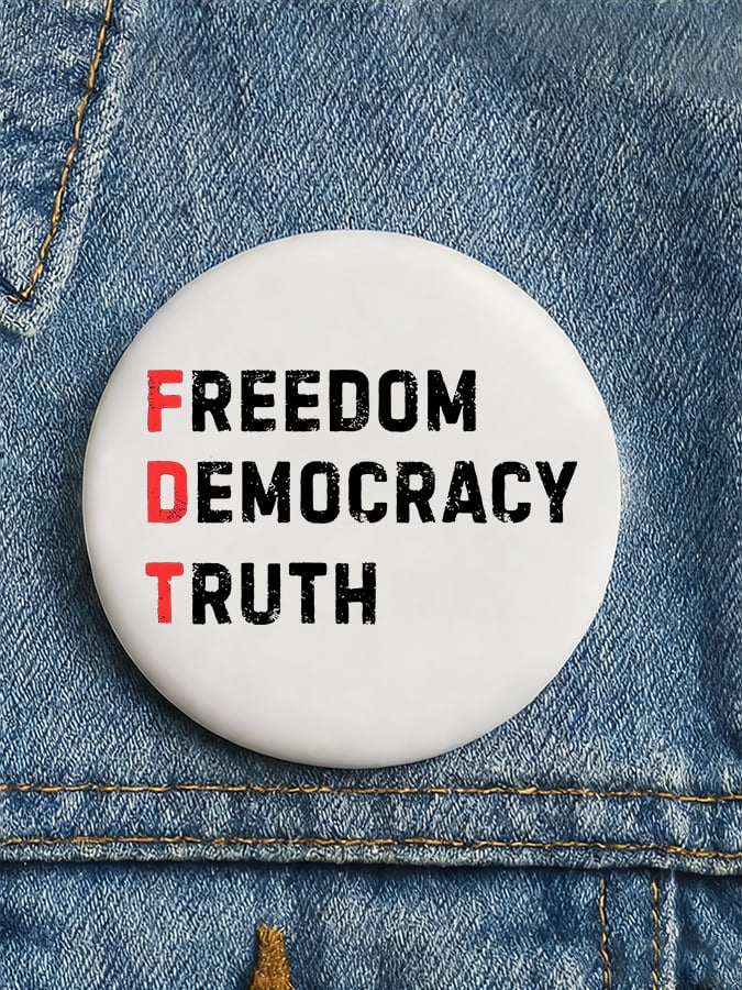 Freedom Democracy Truth FDT Button