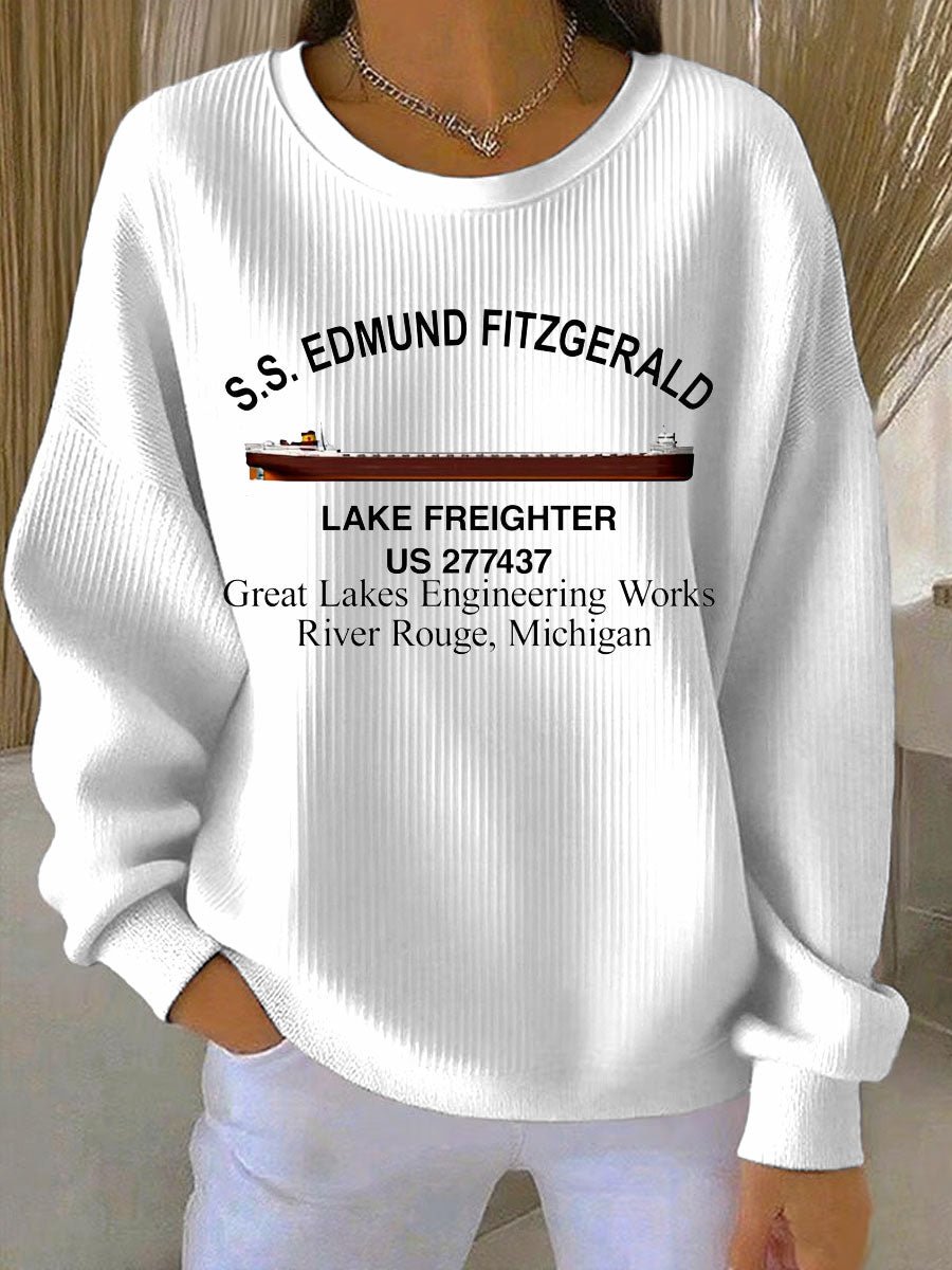 Women's The Legend Lives River Essential Print Casual Sweatshirt