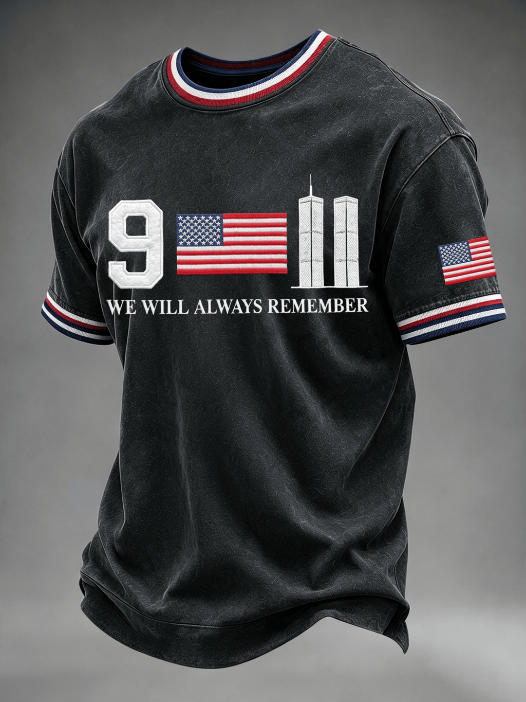 Men's 9.11 We Will Always Remember Printed T-Shirt