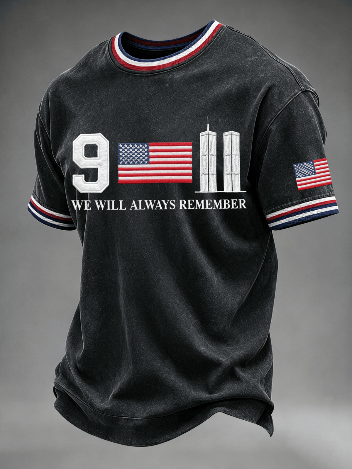 Men's 9.11 We Will Always Remember Printed T-Shirt