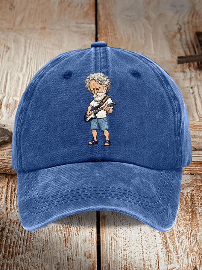 Band singer printed casual baseball cap