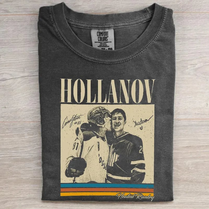 Women's ice hockey crew neck printed T-shirt