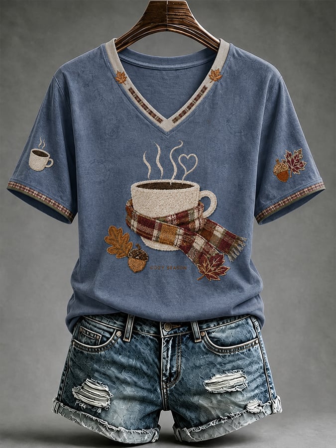Women'S Casual Autumn Printed T-Shirt