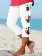Women's Texas Strong Print Casual Leggings