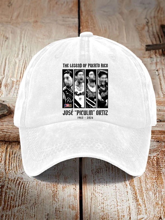 Unisex THE LEGEND OF PUERTO RICO Printed Hat