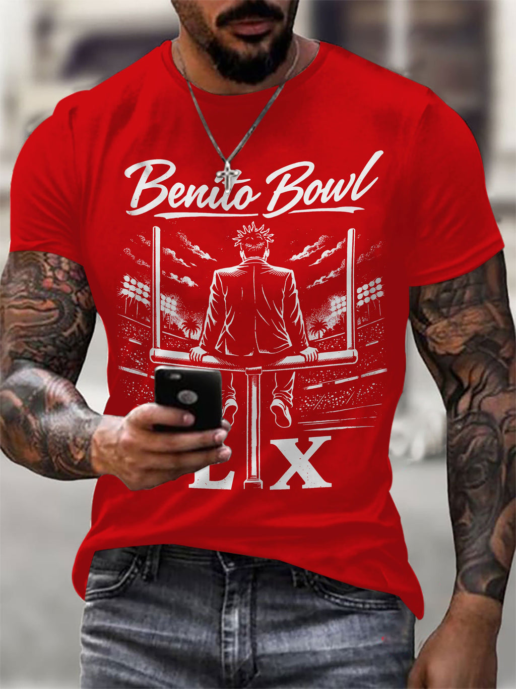 Men's Puerto Rico Singer Printed T-Shirt