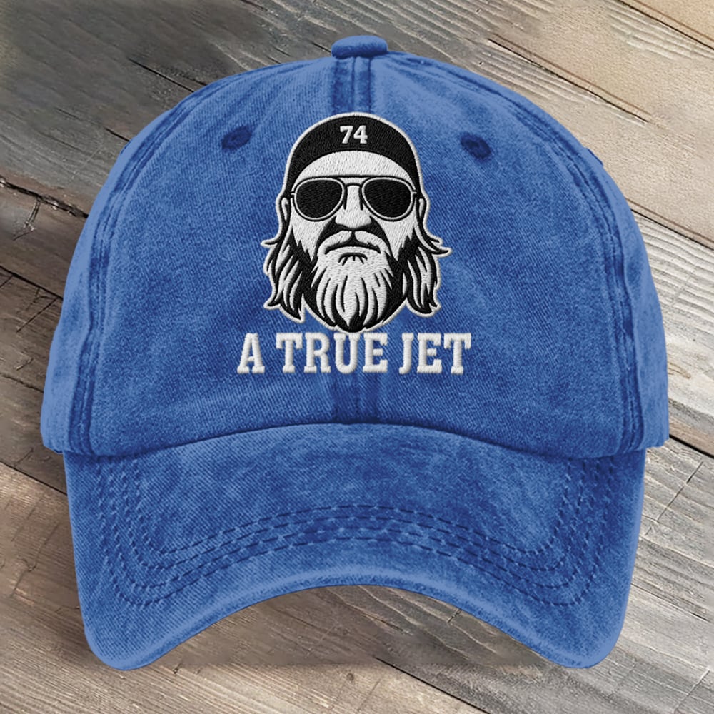 A True Jet 74 Football Art Printed Cap