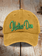 Tree Team Football Print Adjustable Baseball Cap