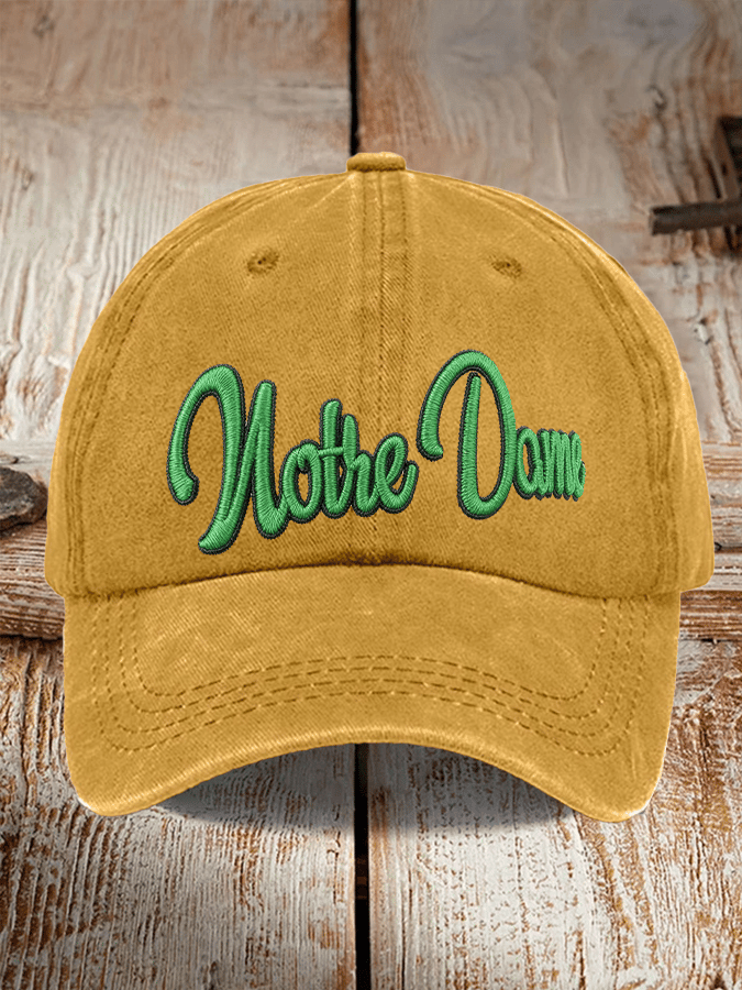 Tree Team Football Print Adjustable Baseball Cap