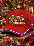 Unisex Puerto Rico Christmas Printed Hat