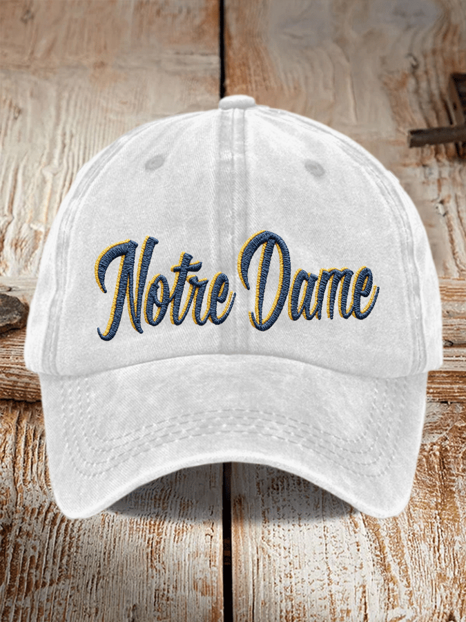 Tree Team Football Print Adjustable Baseball Cap