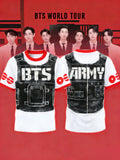 Men's Retro Music Art Printed Top