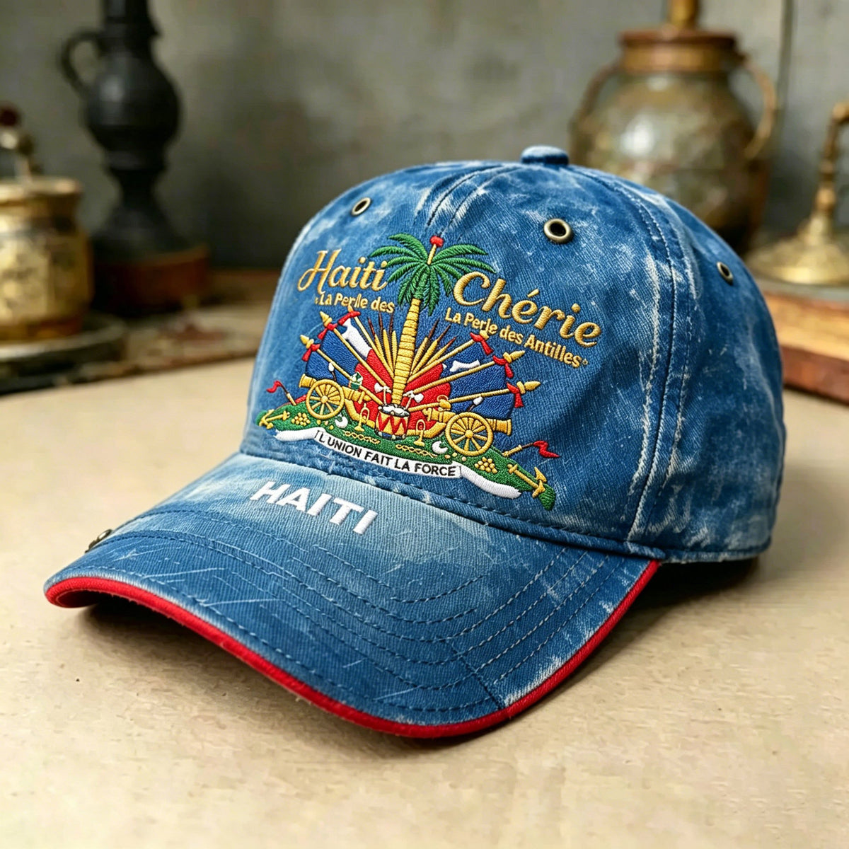 Haiti: Pearl of the Caribbean â€?Printed Baseball Cap