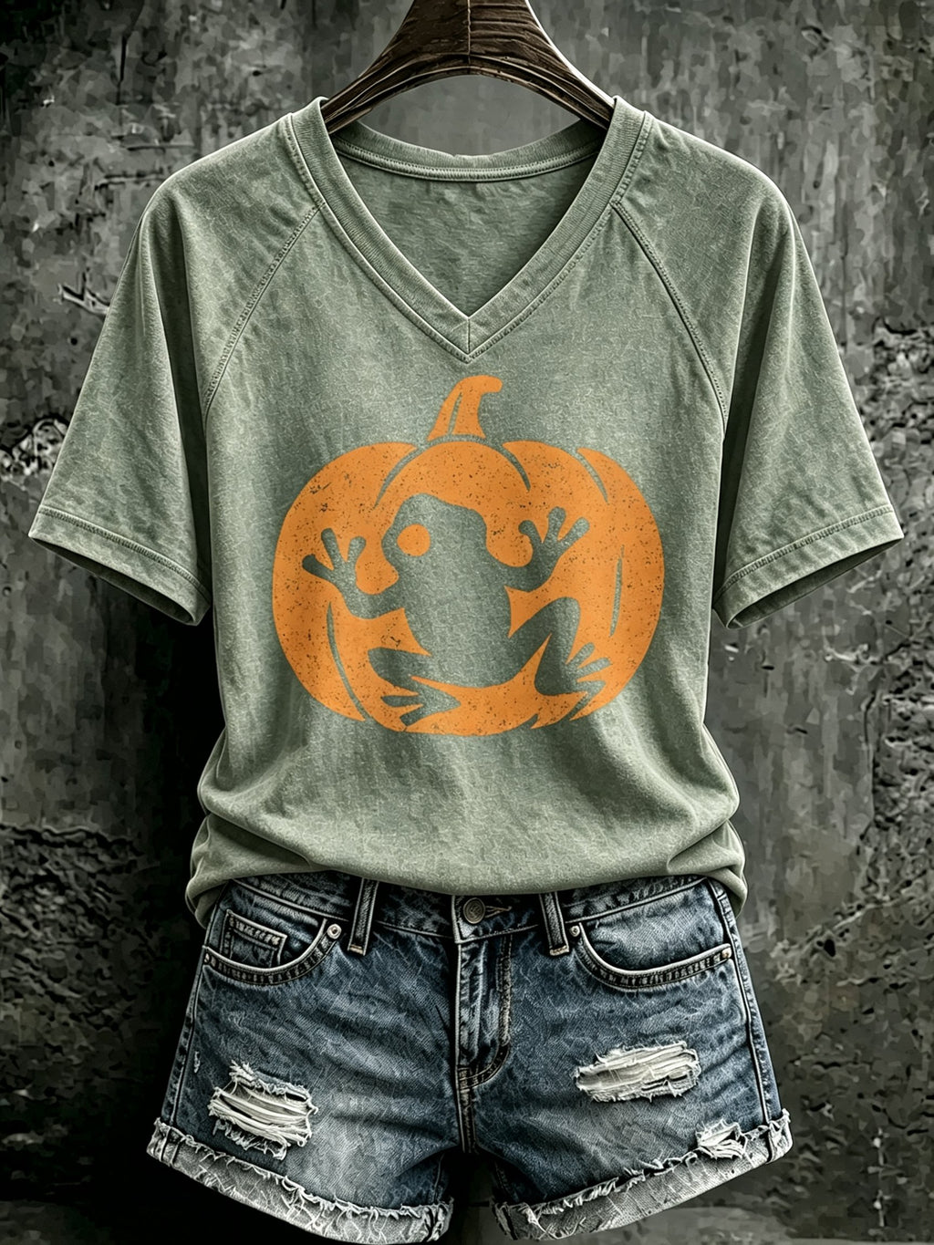 Women's Puerto Rico Halloween Print T-shirt