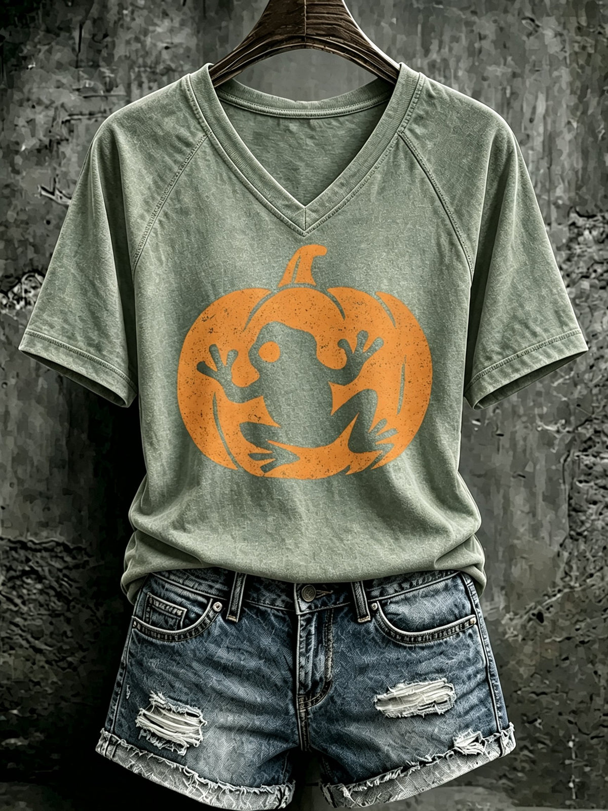 Women's Puerto Rico Halloween Print T-shirt