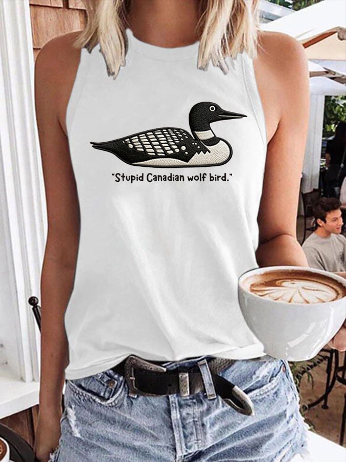 Women's Hockey Romance Print Tank Top