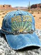 Vintage Western Cowboy Baseball Cap (necklace not included)