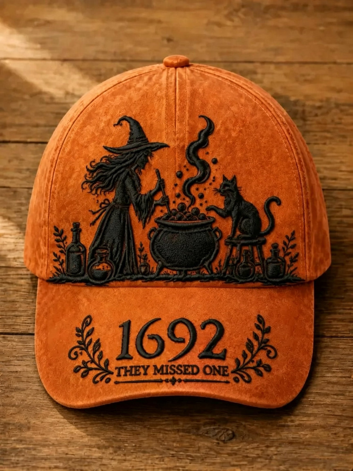 Halloween Witch Pattern Retro Hat