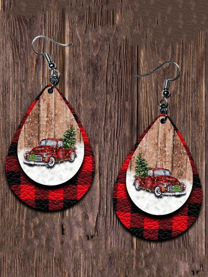 Christmas Plaid Earrings