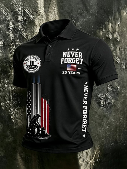 9.11 Never Forget Printed T-Shirts