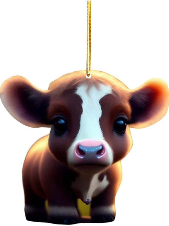 Funny Animal Christmas Stocking Decoration Flat Pendant