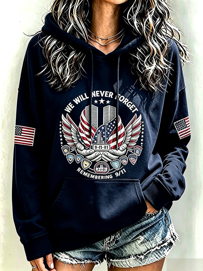 Women's Never Forget September 11 Print Top