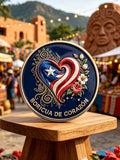 Unisex Puerto Rico Art Printed  Pin-Back Button