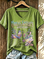 Women's Vintage Owens Sisters Apothecary Print T-shirt