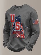 Women's  Hockey Print Sweatshirt