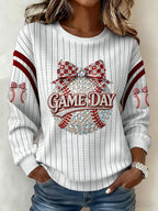 Women's Baseball  Print Hoodie