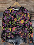 Women'S Halloween Horror Printed Sweatshirt