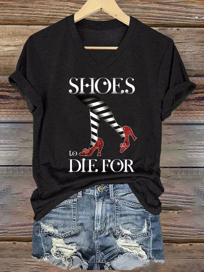 Women's Halloween Printed Casual T-Shirt