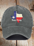 Retro Texas Strong Print Baseball Cap
