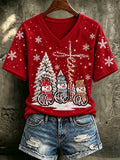 Women's Print Short-Sleeve T-Shirt