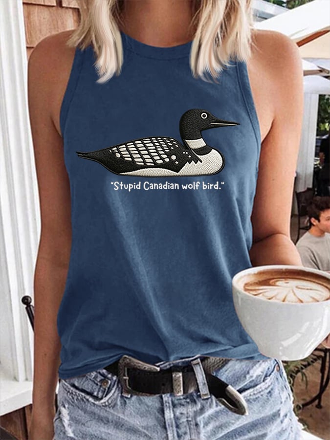 Women's Hockey Romance Print Tank Top