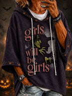 Women's Halloween Witch Printed Hoodie