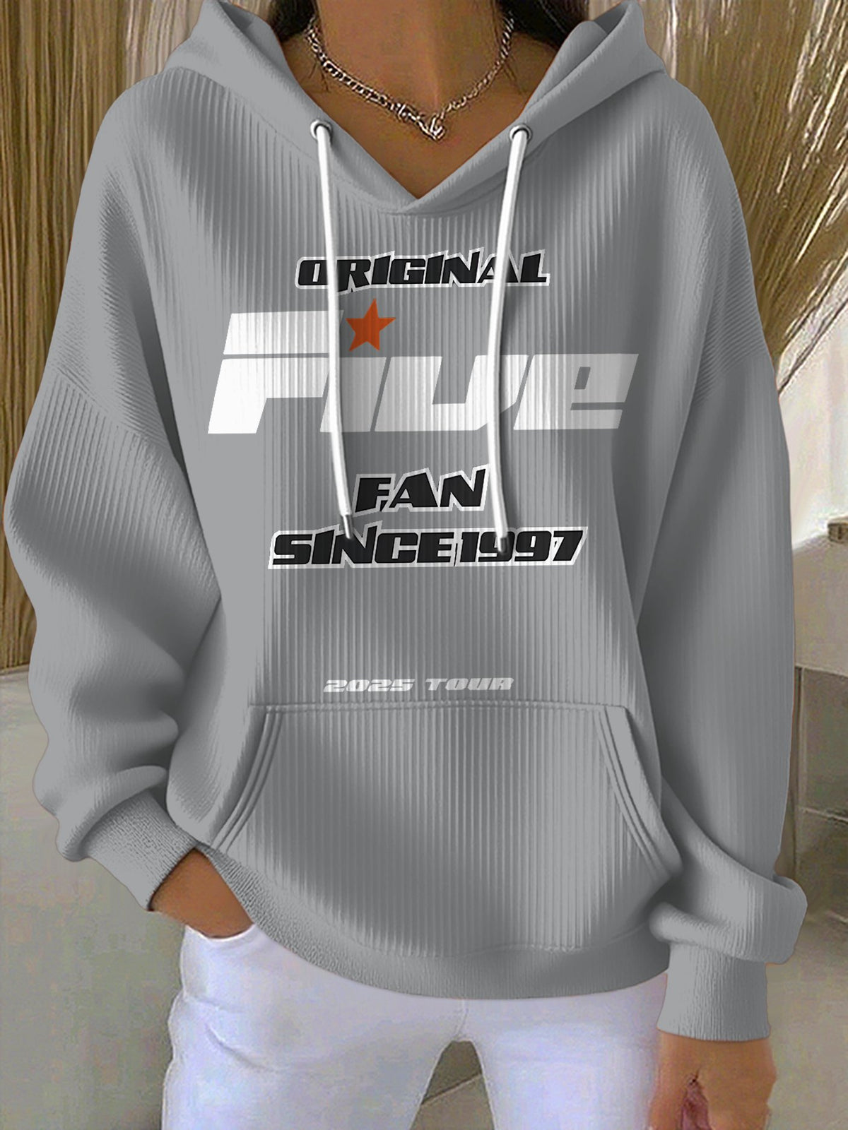 Women's FIVE Keep On Movin‘ 2025 Tour Print Casual Hoodies