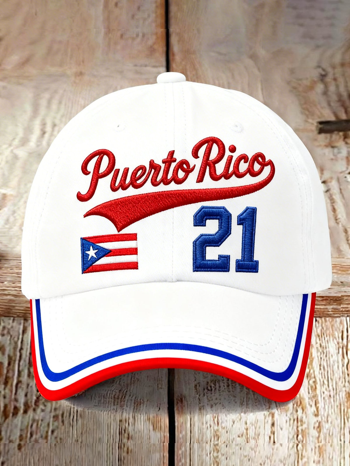 Unisex Puerto Rico Baseball Print Hat