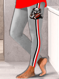 Bulldogs Football Printed Leggings